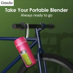 Portable Juice Blender - USB Rechargeable, 12 oz Personal Blender for Shakes and Smoothies