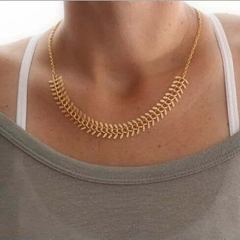 Color: GOLDEN - Julius 18 kt Gold Filled Necklace And Bracelet Set