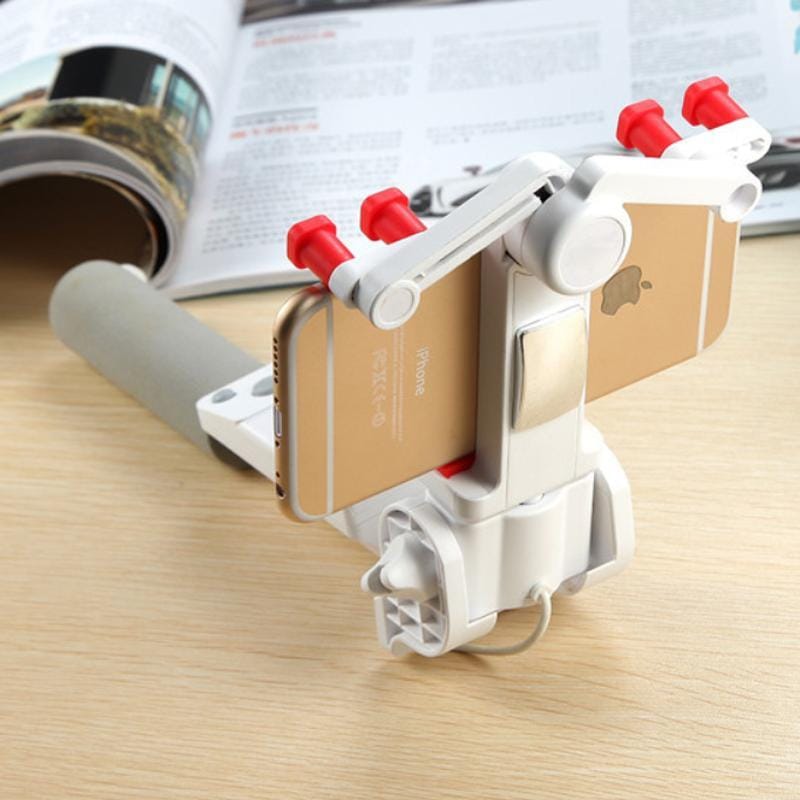 Color: White - 360 Deg. Panoramic Robotic Powered Selfie Stick