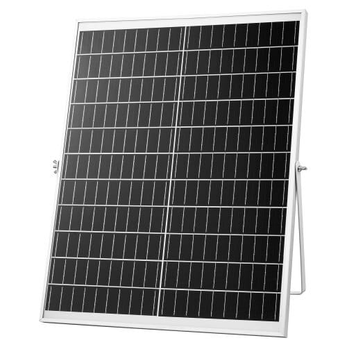 Solar Powered Fan, 25W Solar Panel with 4 Fans, Adjustable Solar Panel Angle, 2668 RPM High-Speed, Flexible Installation, Fast Air Exchange for Greenhouse, Grow Tents, Chicken Coops, Shelters