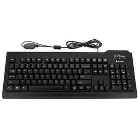 Seal shield medical grade keyboard - dishwasher safe qwerty ansi usa (black)(gol