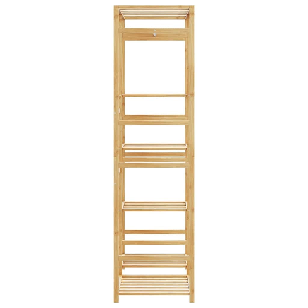 Clothes Rack with Shelves 39.4"x19.7"x72.6" Bamboo