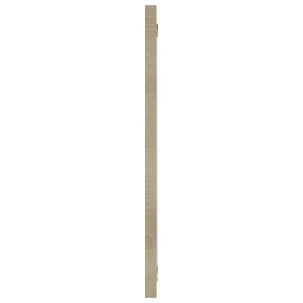 Bathroom Mirror Sonoma Oak 39.4"x0.6"x14.6" Engineered Wood