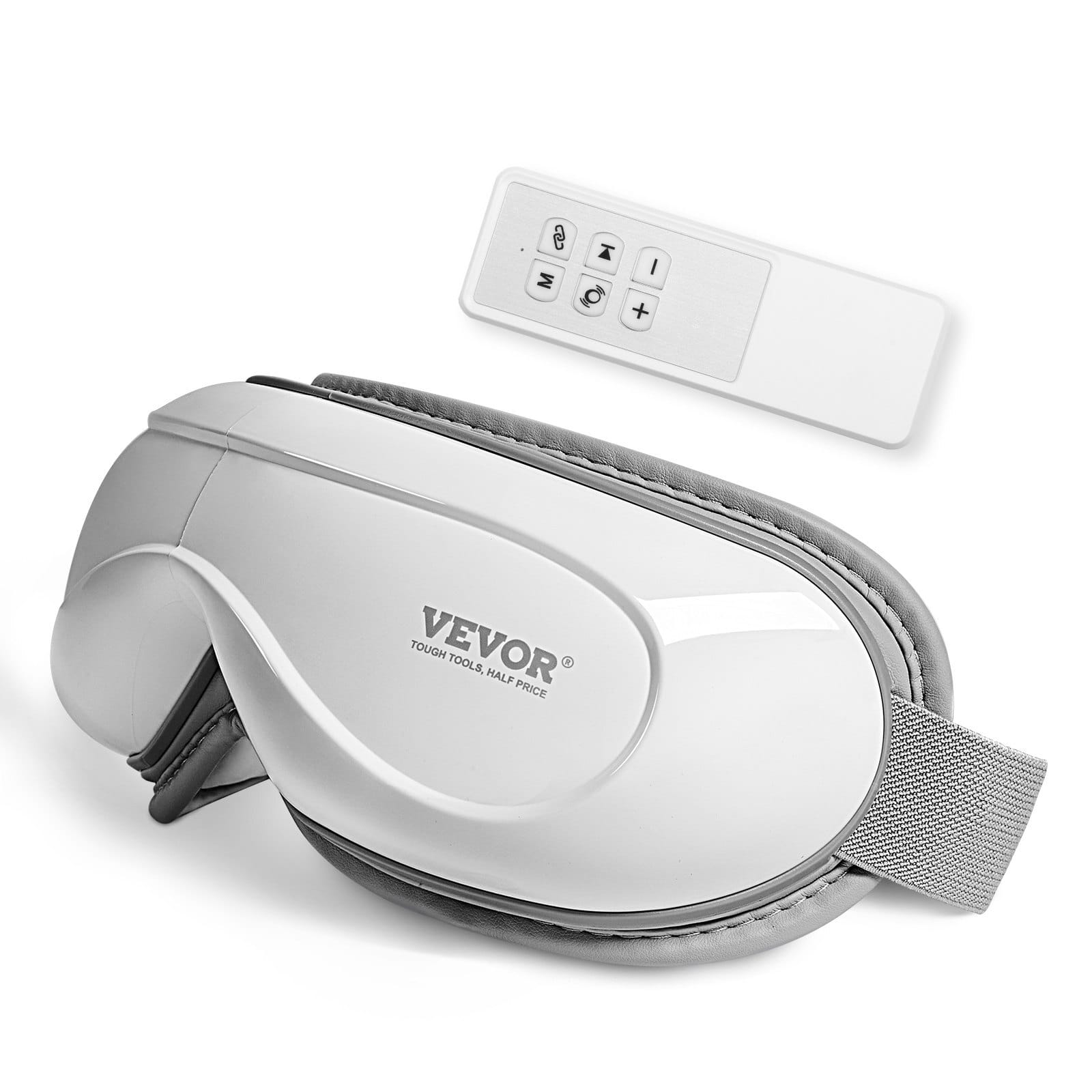 Eye Massager with Heat & Remote, Heated Eye Massage Mask with 5 Modes and Bluetooth Music, 180?° Foldable Eye Care Massager for Eye Strain, Dry Eyes, Dark Circles, Ideal Gift for Mom/Dad, Black