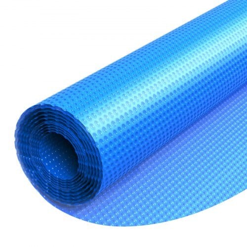 Solar Pool Cover, 24 ft Round Pool Bubble Cover, 8 Mil Pools Solar Blanket with Bubble & PE Material, Daytime Heat Absorption, Nighttime Heat Retention, Heat Retaining Solars Covers, Blue