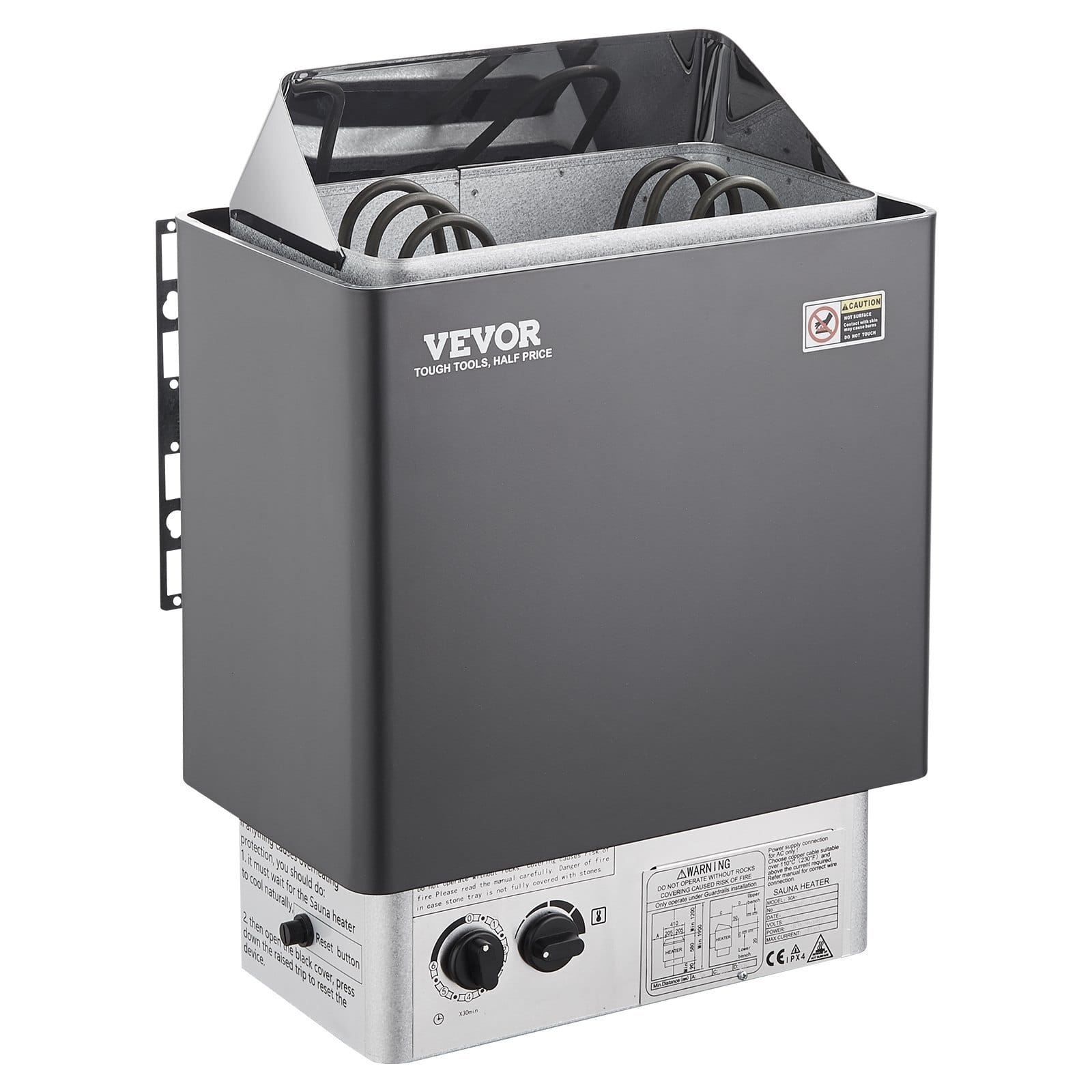 Sauna Heater, 3KW 220V Electric Sauna Stove, Steam Bath Sauna Heater with Built-In Controls, 3h Timer and Adjustable Temp for Max. 70-141 Cubic Feet, Home Hotel Spa Shower Use