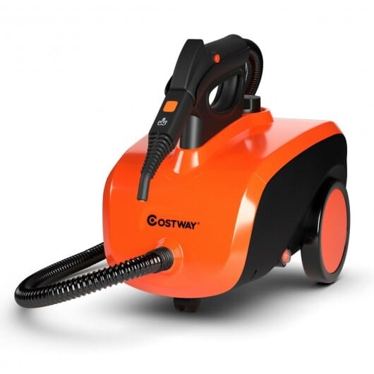 Heavy Duty Household Multipurpose Steam Cleaner with 18 Accessories - Color: Orange