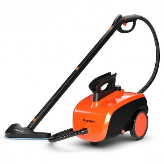 Heavy Duty Household Multipurpose Steam Cleaner with 18 Accessories - Color: Orange