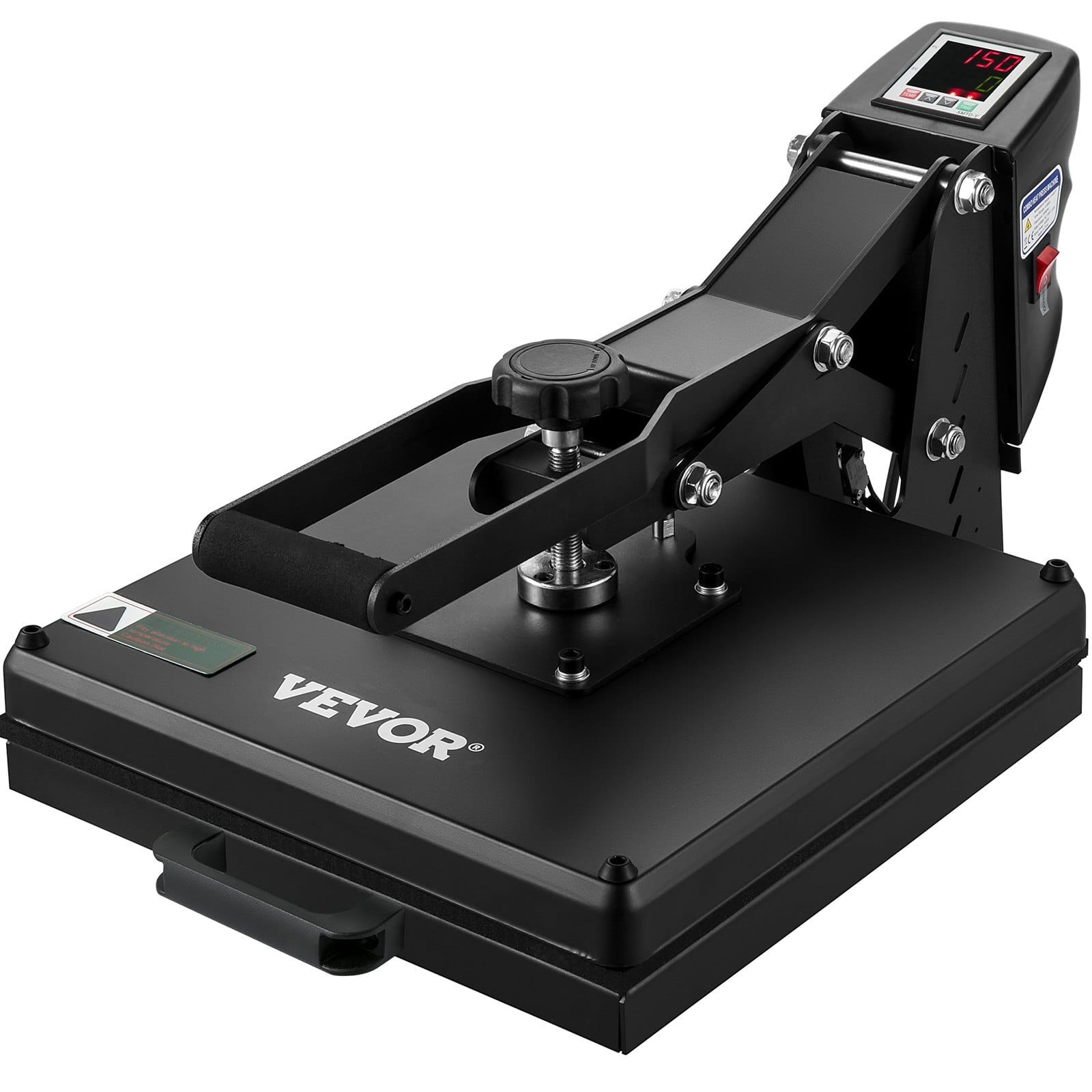 Heat Press, 15 x 15 inch Heat Press Machine for T-shirts, Fast Heating, High Pressure for Digital Industrial-Quality Sublimation Printer for Heat Transfer Vinyl, 15" x 15", Black