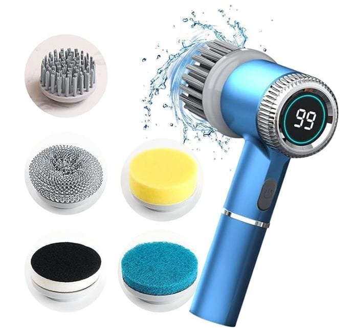 Spin And Scrub Mate Multi-functional Household Cordless Cleaning Brush