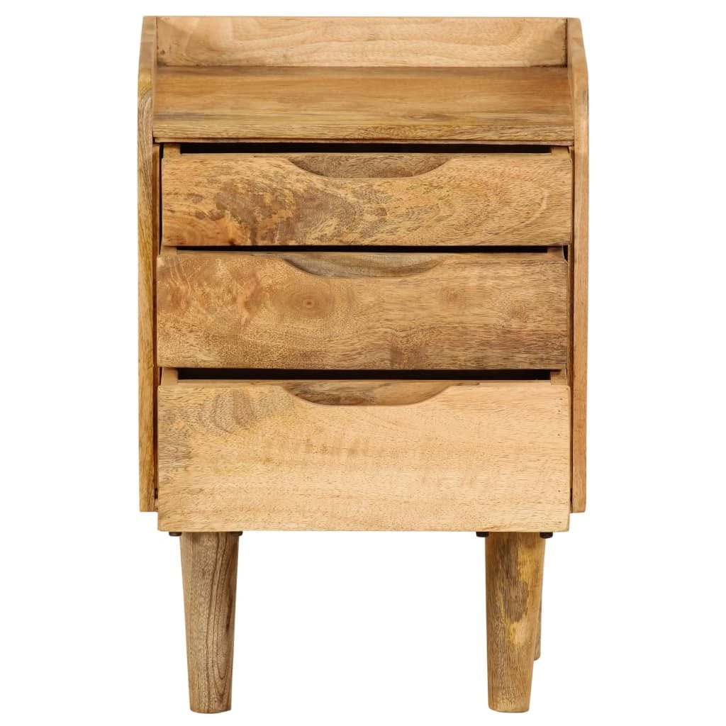 Bedside Cabinet Solid Mango Wood 15.7"x11.8"x23.4"
