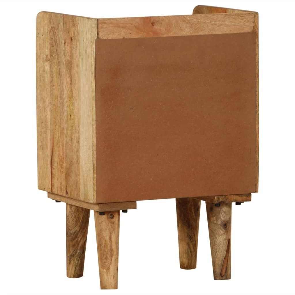 Bedside Cabinet Solid Mango Wood 15.7"x11.8"x23.4"