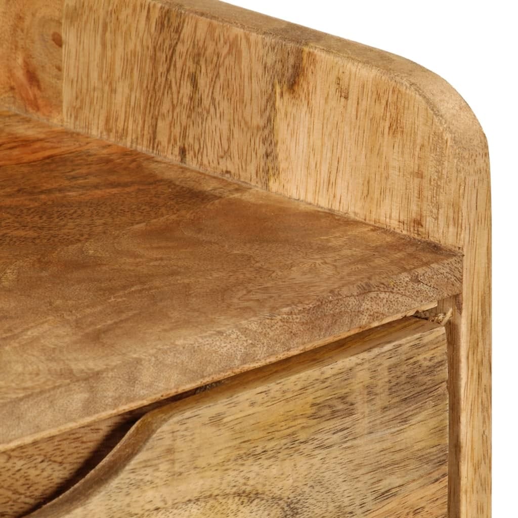 Bedside Cabinet Solid Mango Wood 15.7"x11.8"x23.4"
