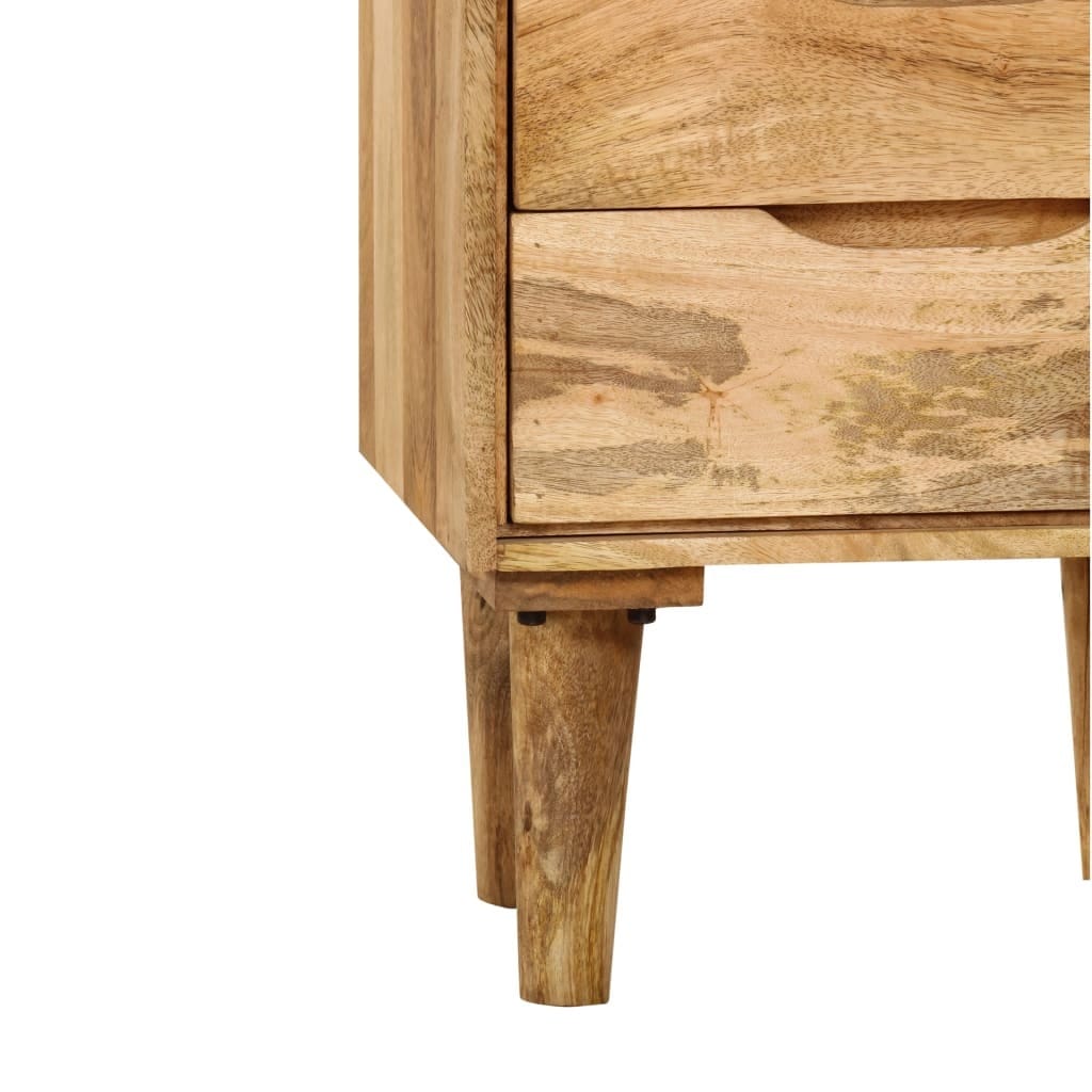 Bedside Cabinet Solid Mango Wood 15.7"x11.8"x23.4"