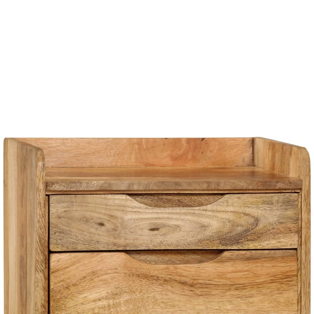 Bedside Cabinet Solid Mango Wood 15.7"x11.8"x23.4"