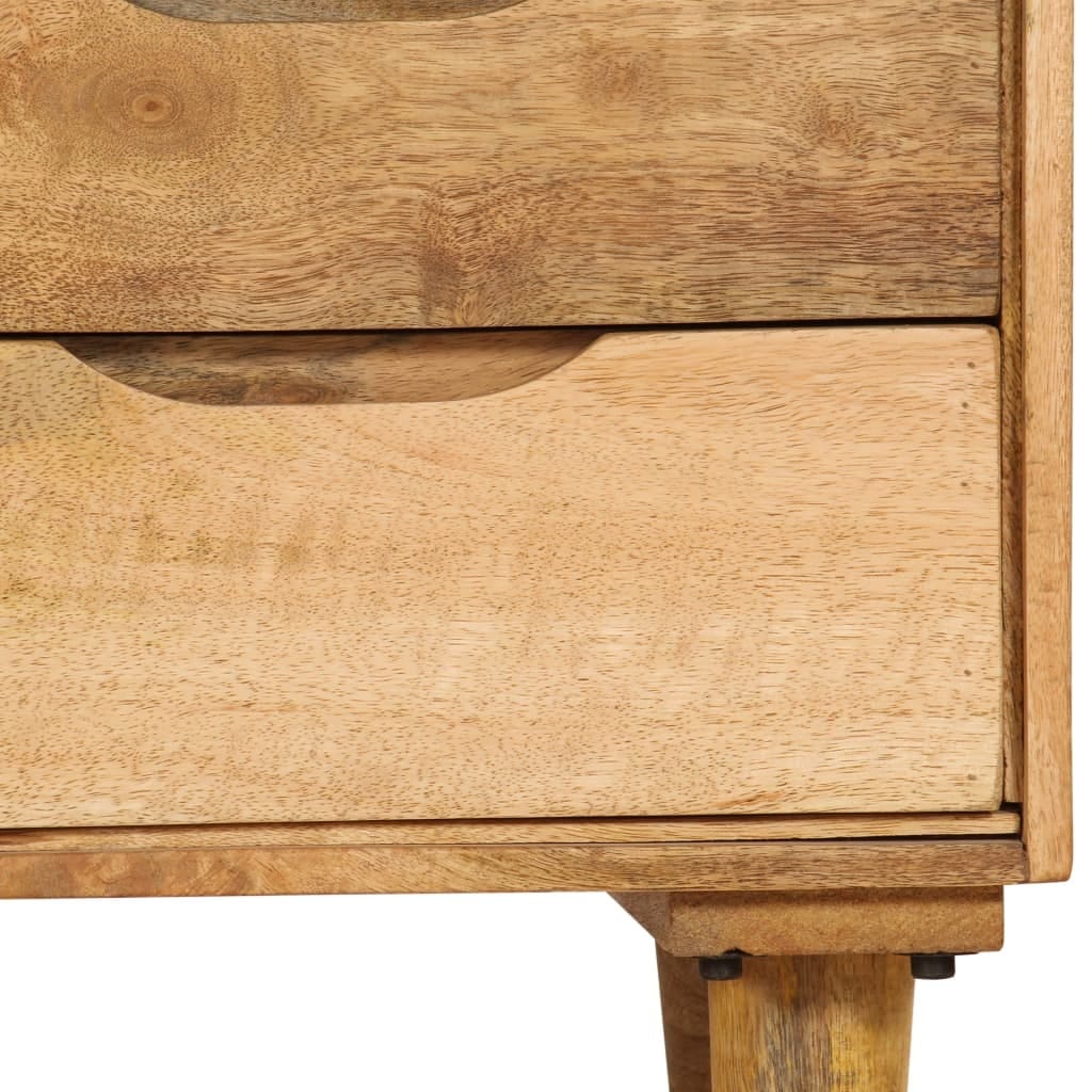 Bedside Cabinet Solid Mango Wood 15.7"x11.8"x23.4"