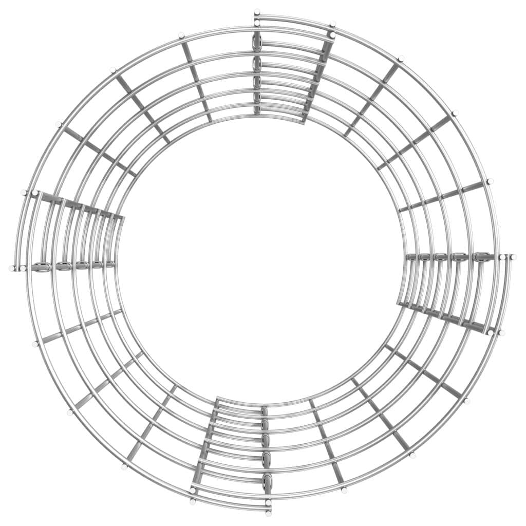 Circular Gabion Pole Galvanized Steel Ø11.8"x19.7"