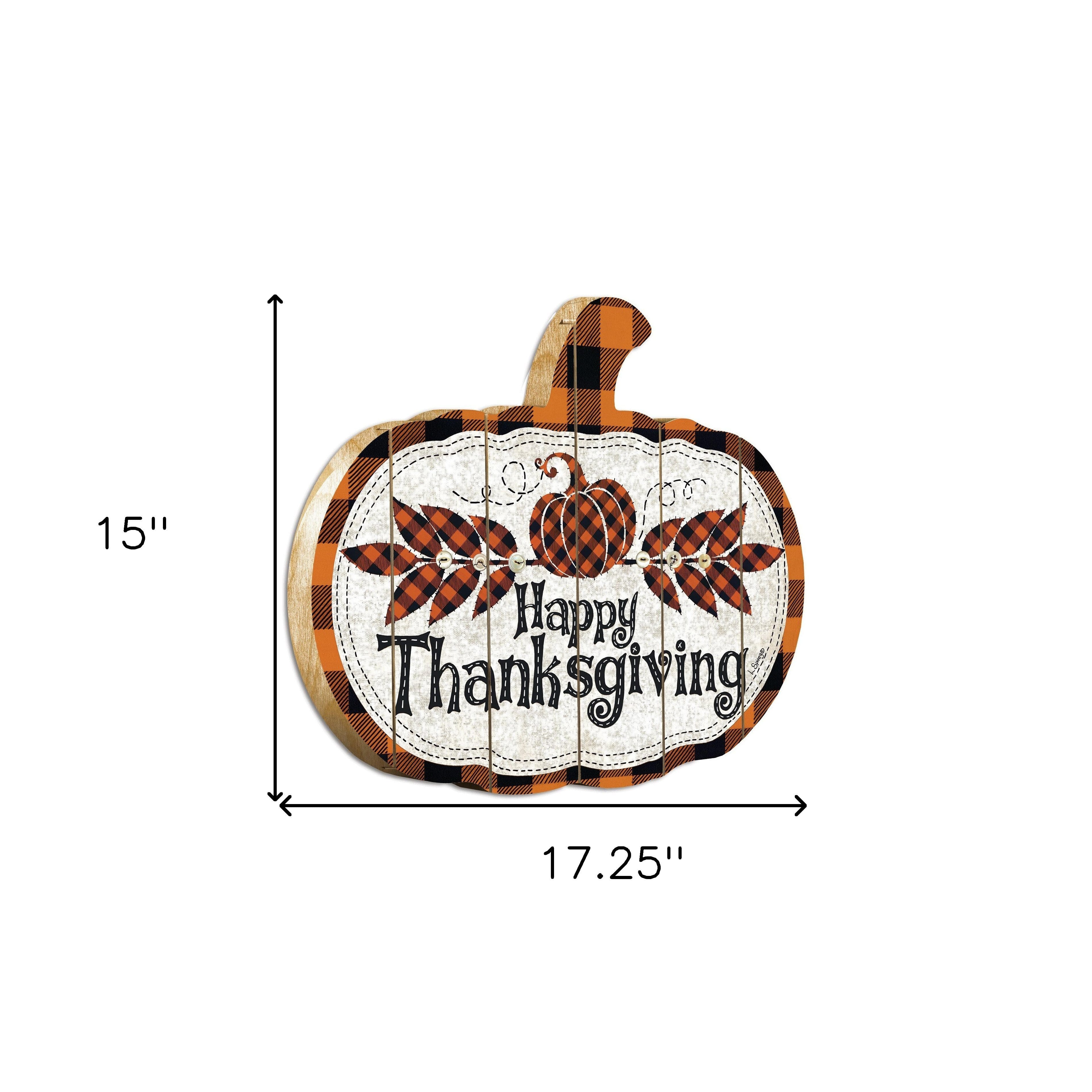 Happy Thanksgiving Unframed Print Wall Art