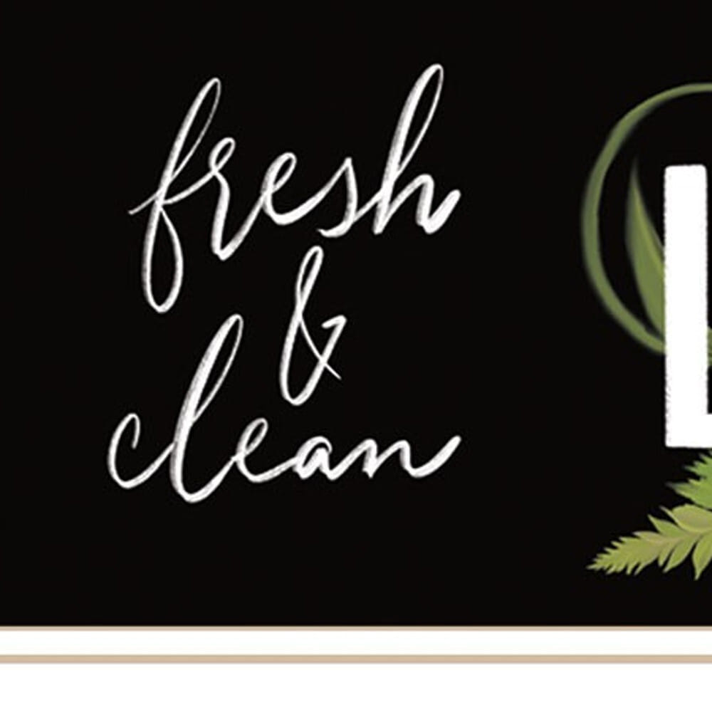 Laundry Fresh and Clean 2 White Framed Print Bathroom Wall Art