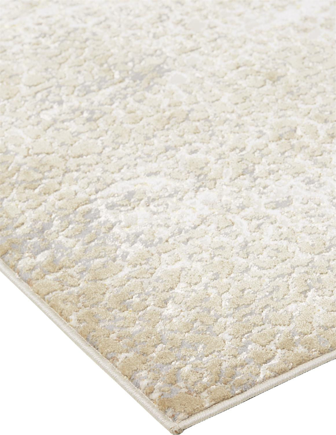 8' X 10' Gray and Ivory Abstract Power Loom Area Rug