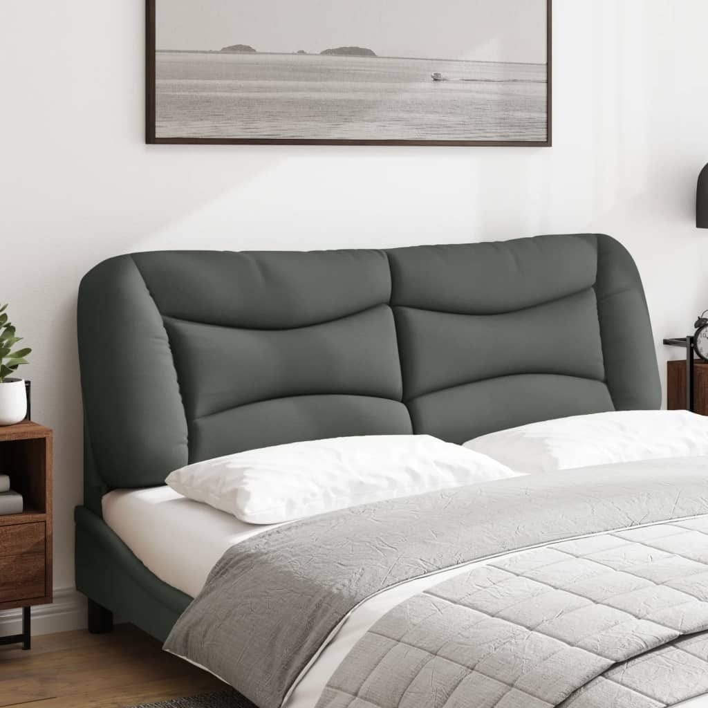 Headboard Cushion "Hvar" Dark Gray 60.2" Fabric