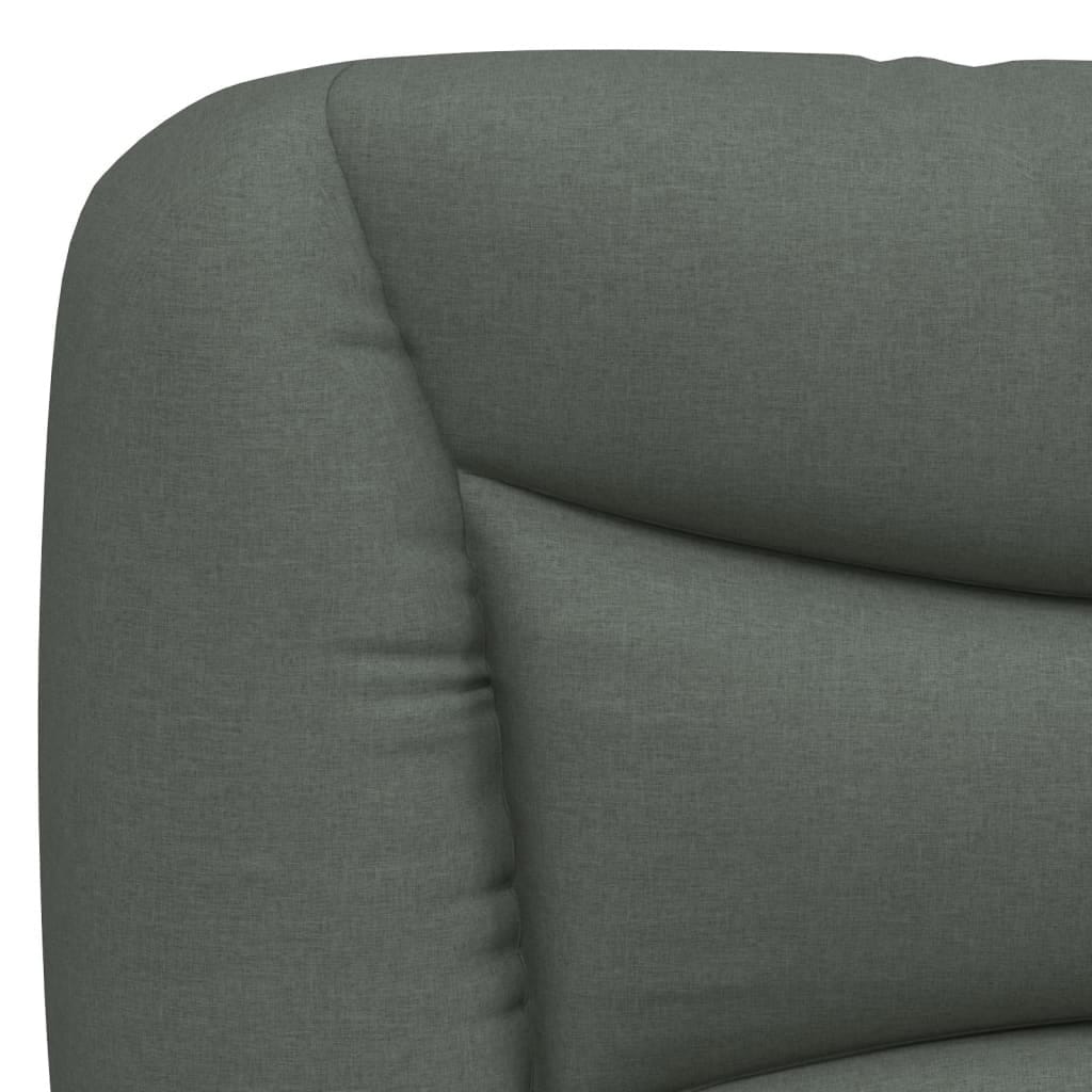 Headboard Cushion "Hvar" Dark Gray 60.2" Fabric
