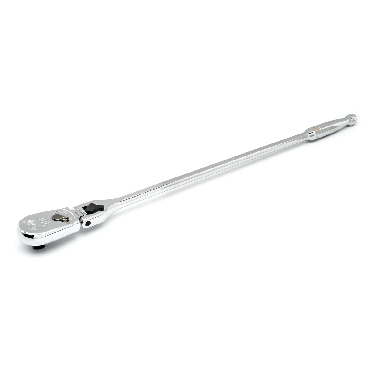 GearWrench 1/2 Inch Drive 90-Tooth Locking Flex Head Teardrop Ratchet 24 Inch