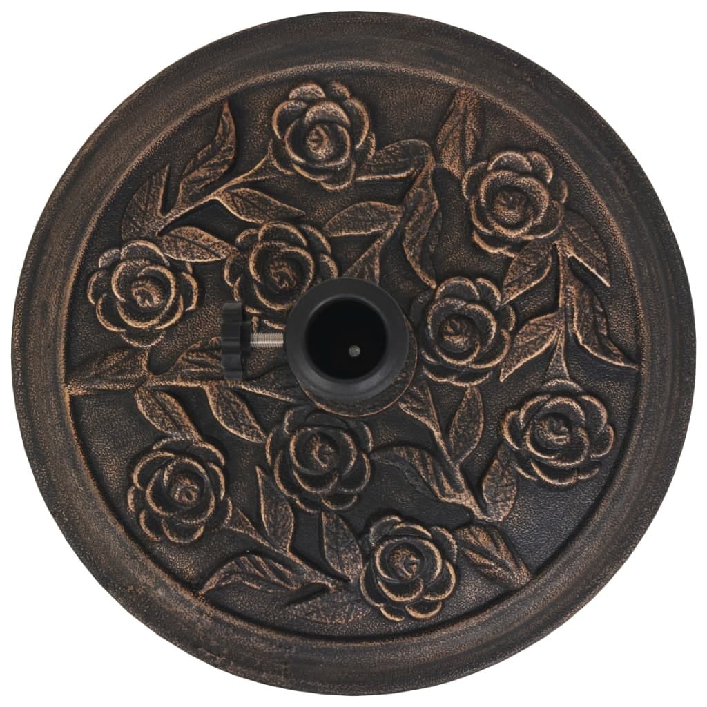 Parasol Base Resin Round Bronze 19.8 lbs