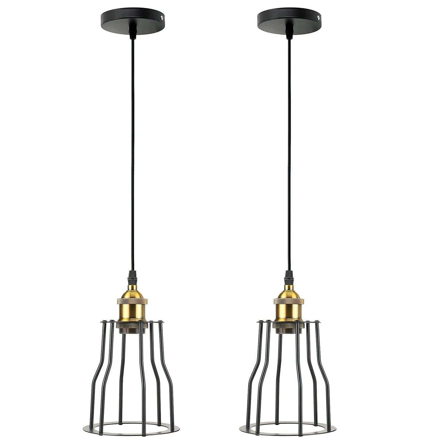 Industrial Cage Pendant Light Hanging Lamp Ceiling Light Fixture~1421