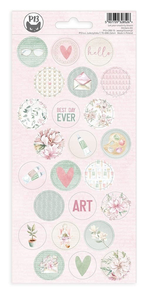 Let Your Creativity Bloom Cardstock Stickers 4 inch X9 inch 03
