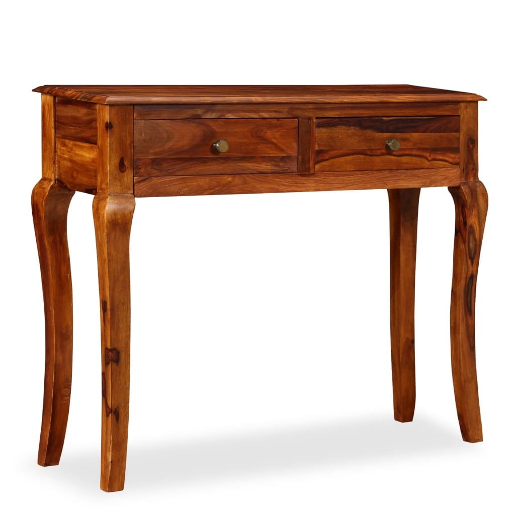 Console Table Solid Acacia Wood 35.4"x12.6"x29.9"