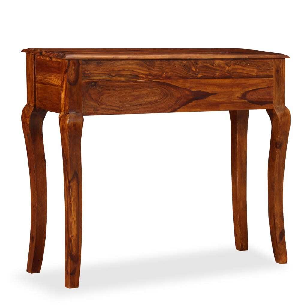 Console Table Solid Acacia Wood 35.4"x12.6"x29.9"
