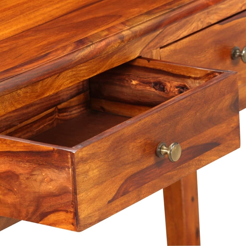 Console Table Solid Acacia Wood 35.4"x12.6"x29.9"
