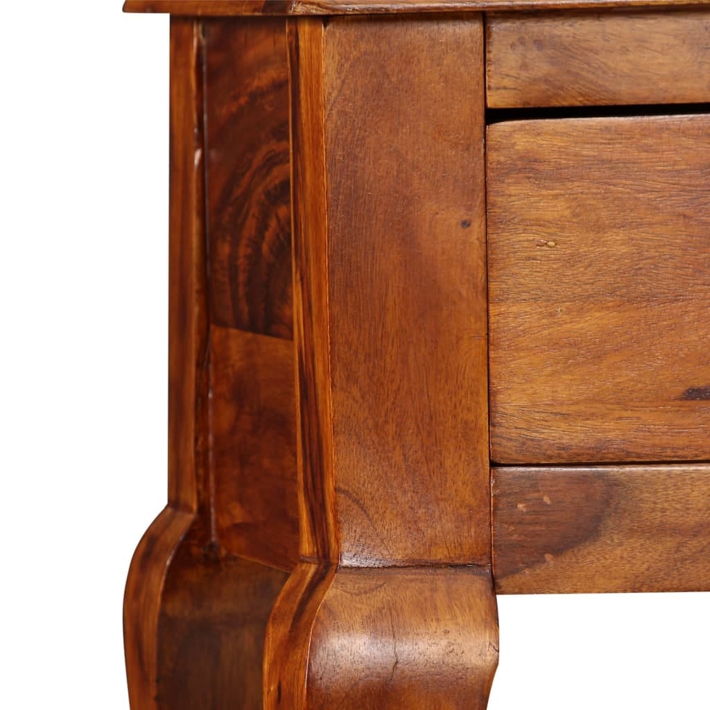 Console Table Solid Acacia Wood 35.4"x12.6"x29.9"