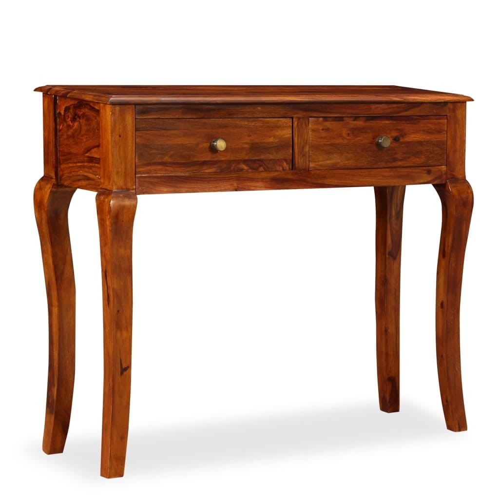 Console Table Solid Acacia Wood 35.4"x12.6"x29.9"