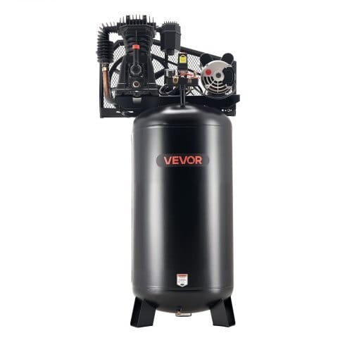 60 Gallons Heavy-Duty Air Compressor, 5HP 12 SCFM at 90PSI Air Compressors Max 145PSI Pressure, Oil-Lubricated Compressor Tank for Industrial Manufacturing, Large Workshops (230V 60Hz, No-Plug)