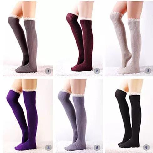 Crochet Cuteness Knee High Socks