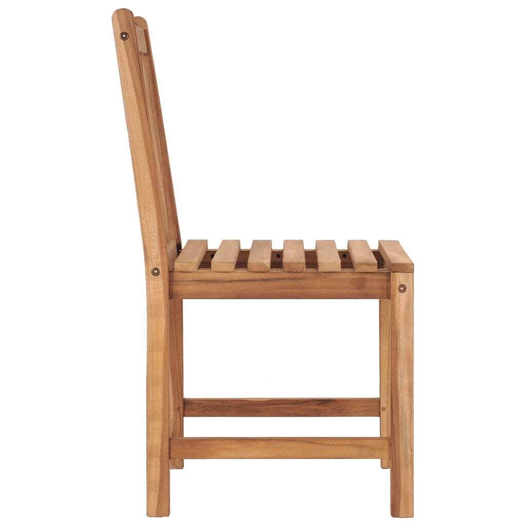 Patio Chairs 6 pcs with Cushions Solid Teak Wood