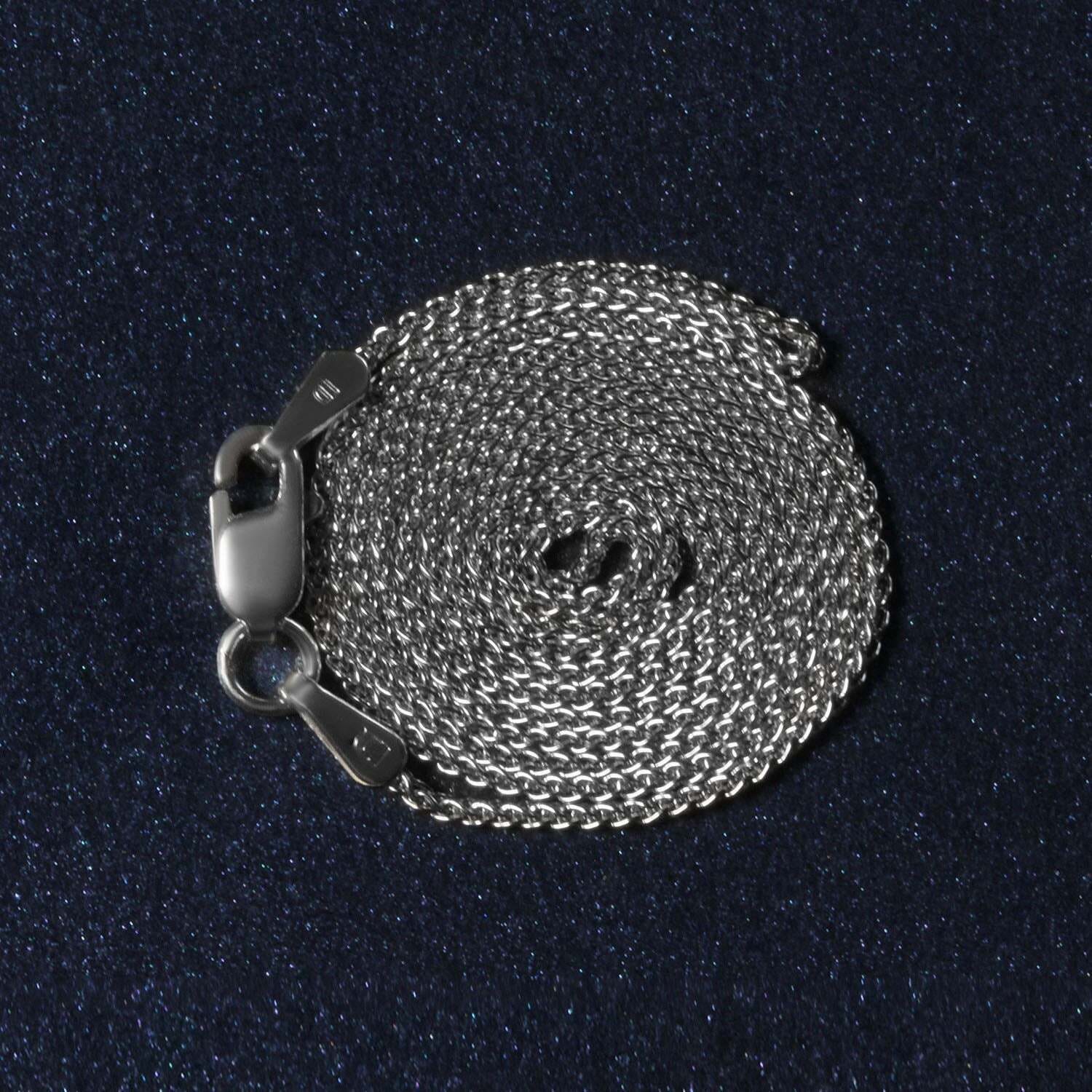 14k White Gold Round Wheat Chain (1.00 mm)