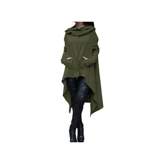 Size: 2X-Large,Color: Green - Hoodieni Must Have Hi-Lo Hoodie