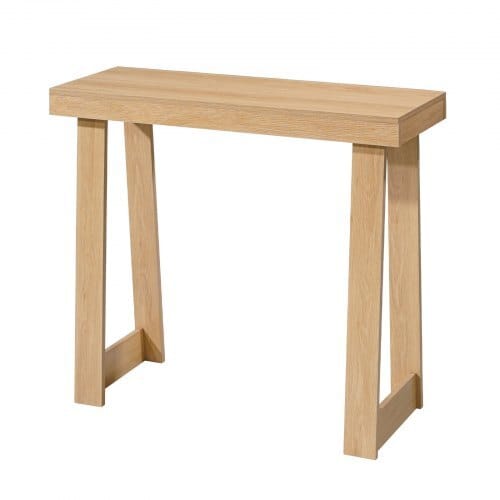 36 in Console Table, Modern Desk Behind the Couch, Wooden Rectangle Entrance Desk, Narrow Long Sofa Table Accent Stand, Ideal for Hallway, Bedroom, Living Room, Foyer, Easy Assembly, Burlywood