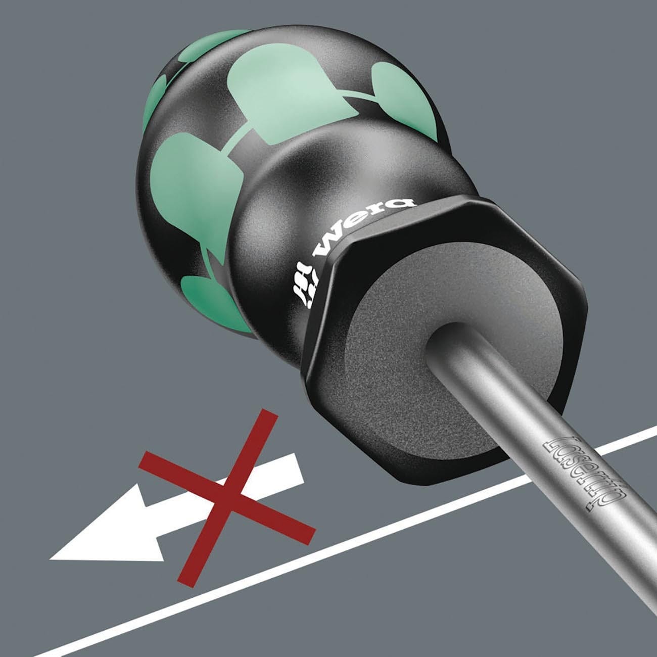 Wera Screwdriver: Slotted 1.0 x 5.5 x 200mm (With LaserTip)