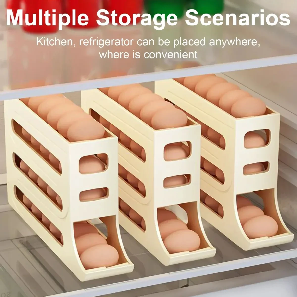 4 Tiers Egg Holder for Fridge