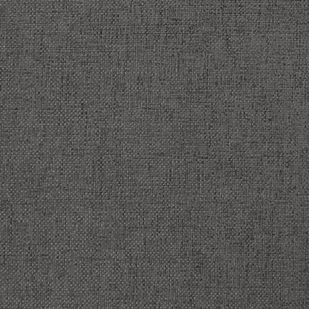 2-Seater Sofa Bed Dark Gray Fabric