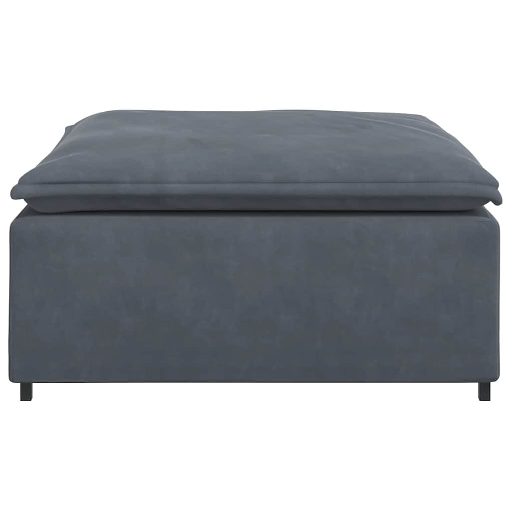 Modular Sofa Footstool Module Dark Gray 39.4"x39.4"x18.9"