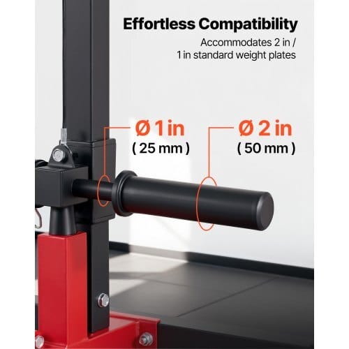 LAT Pull Down Machine, 2-in-1 Row Cable Machine, Cable Machines Home Gym with 3-Level Adjustable Seat, 4-Level Adjustable Foam Roller, Load 500 lbs Lat Tower for Back, Chest, Tricep, Black Red
