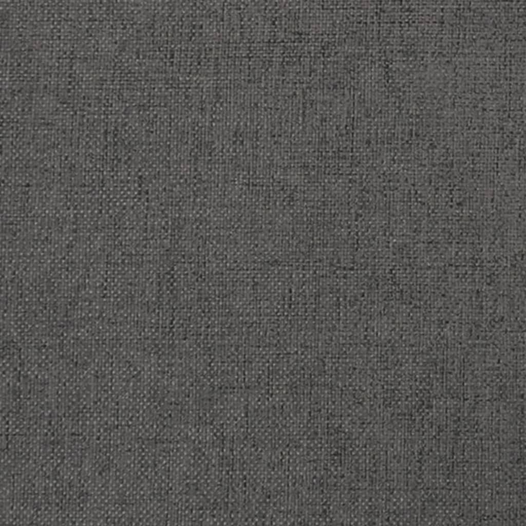 2-Seater Sofa Bed with Two Pillows Dark Gray Fabric