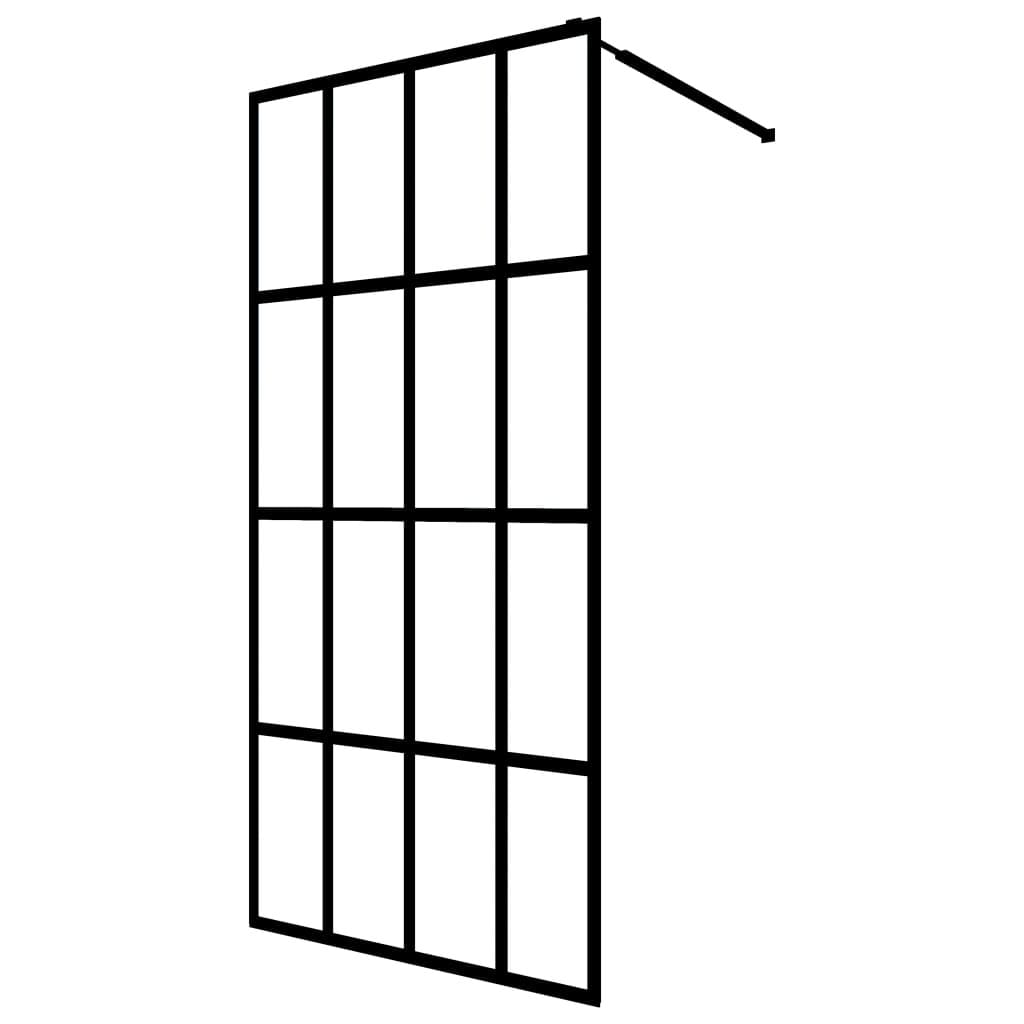 Walk-in Shower Screen Clear Tempered Glass 55.1"x76.8"