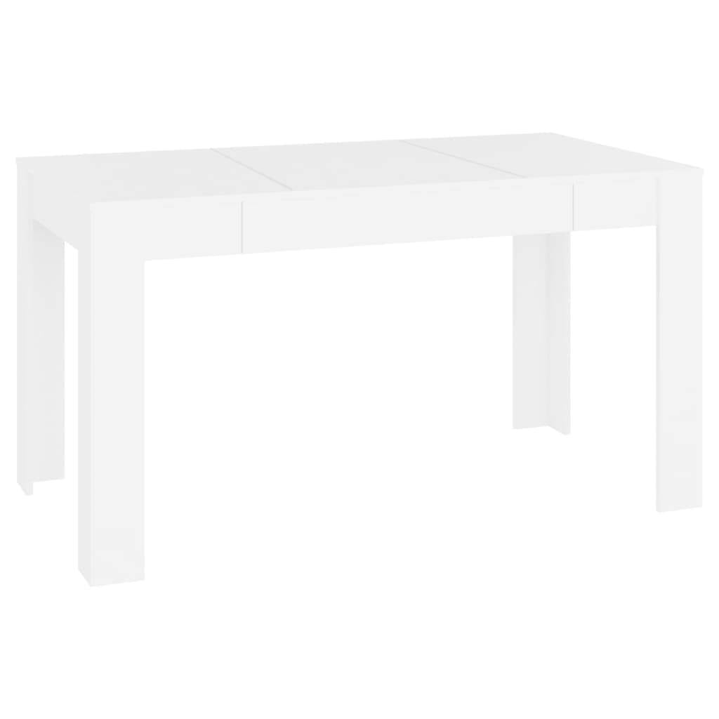 Dining Table White 55.1"x29.3"x29.9" Engineered Wood