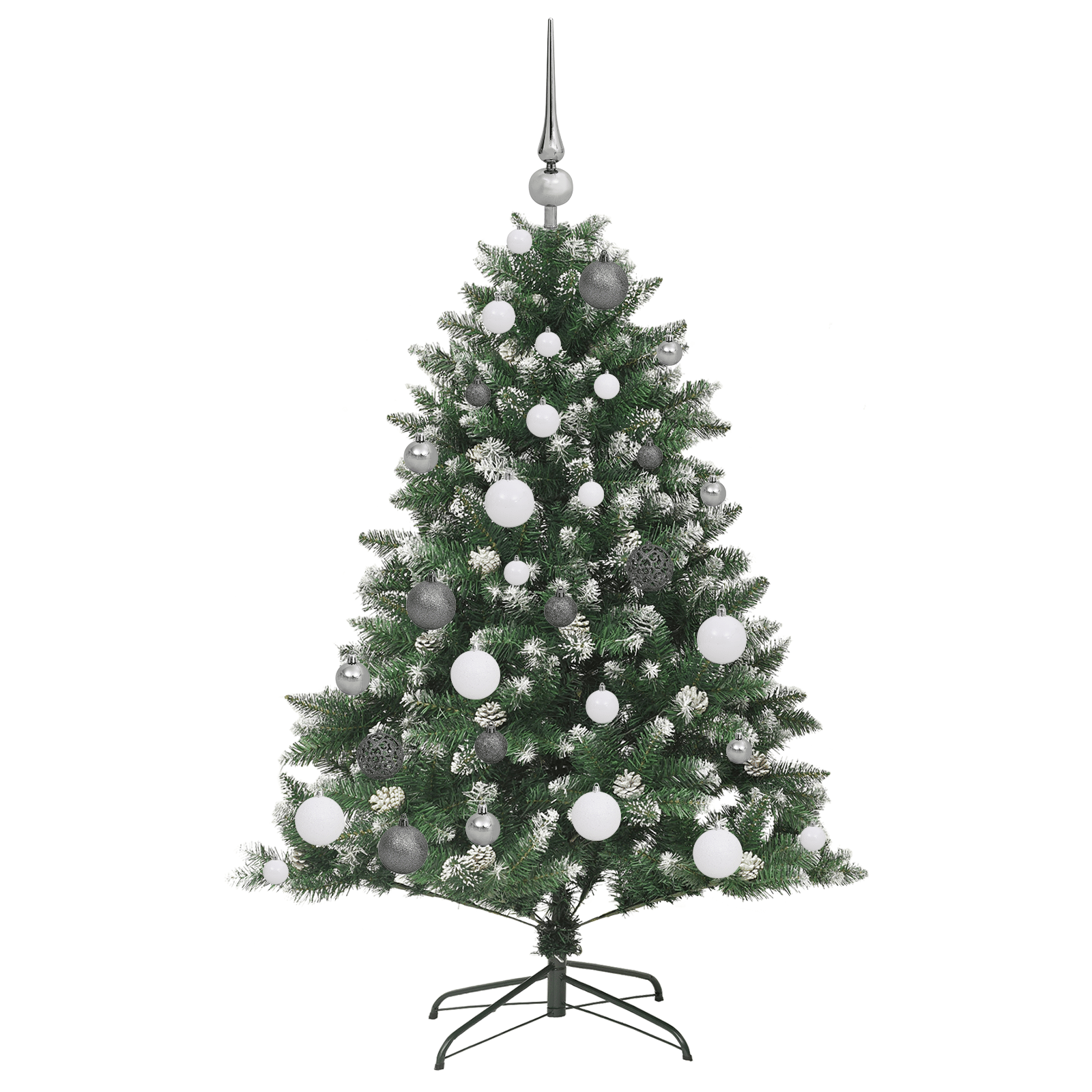 Artificial Christmas Tree with 150 LEDs Green 47.24 in